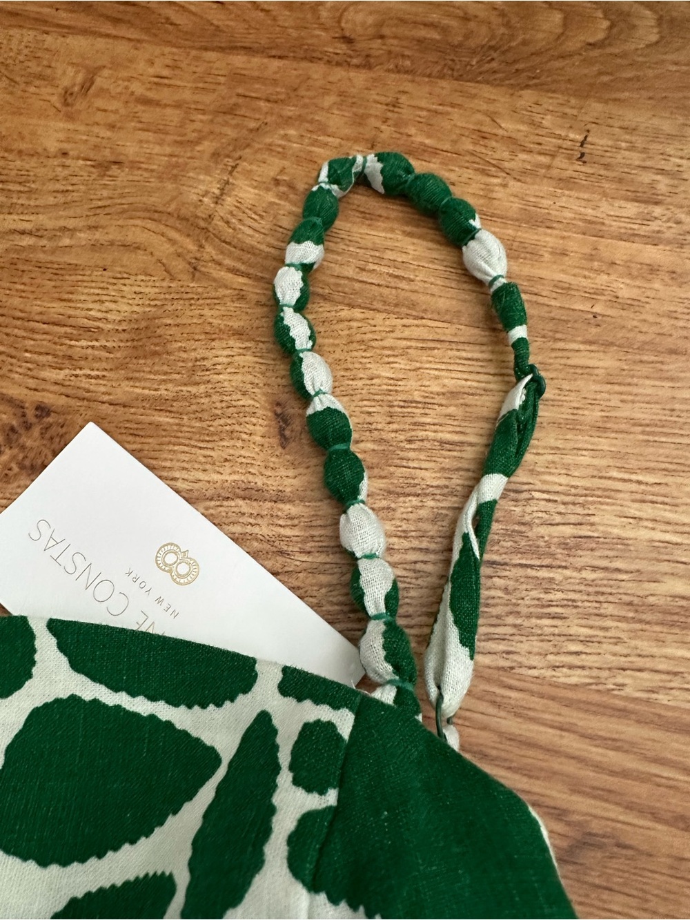 NWT Caroline Constas Green White Linen Blend Midi Dress S - Picture 7 of 15